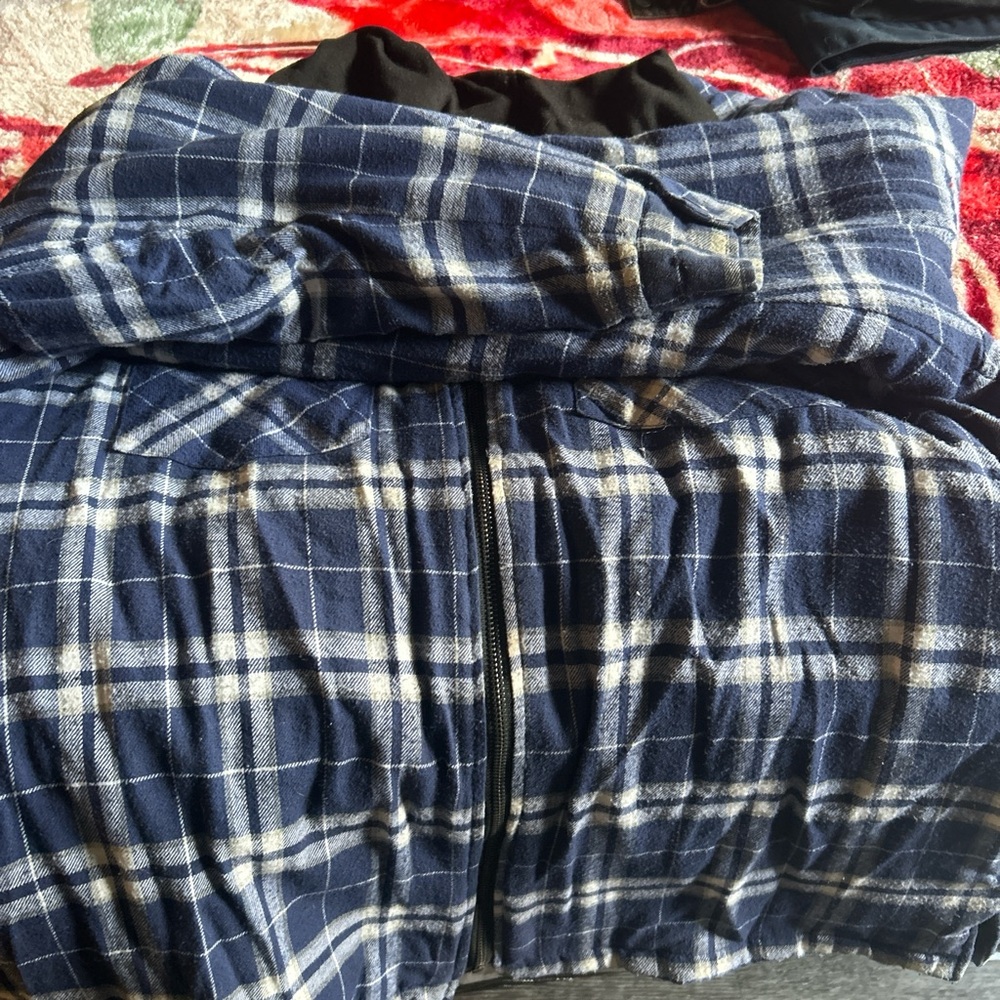 Plaid Blue and White Jacket